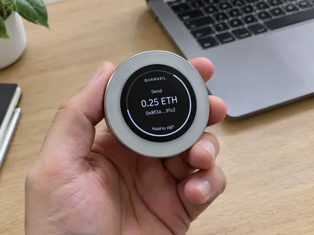Concept render of the Eclipse disc held in a hand.